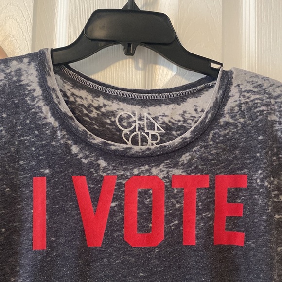 Chaser grey burnout I vote for tacos crew neck t shirt - Picture 6 of 8